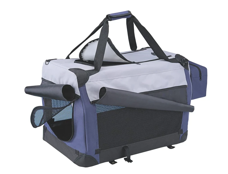 Nobby Traveller Plus Carrybag for Dog/ Cat, 60 x 42 x 42 cm, Blue Gray