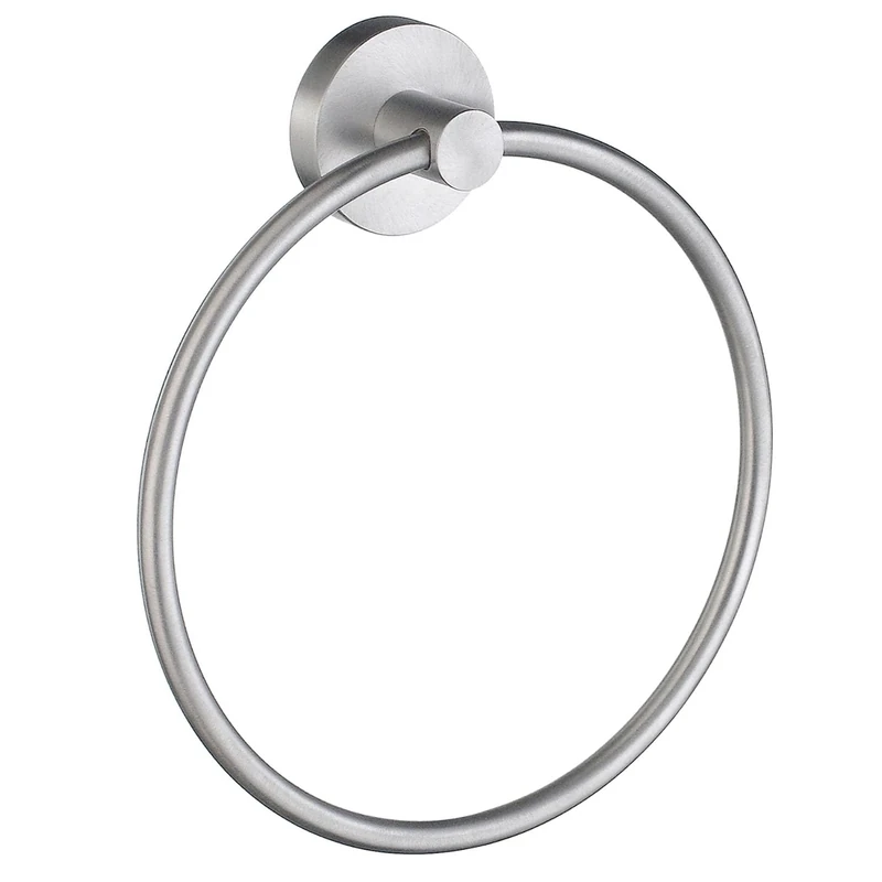 Smedbo Home Towel Ring, Brass, Silver, 17 x 17 x 3.6 cm