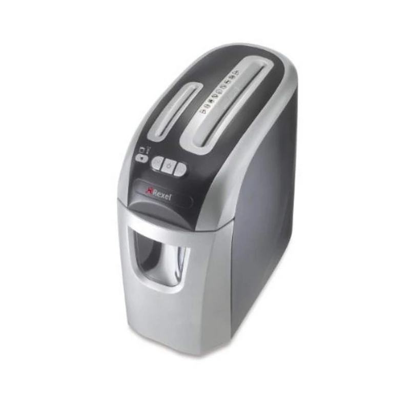 Rexel Prostyle+ 2102563 12 Sheet Manual Cross Cut Shredder for Home or Small Office Use, 20 Litre Removable Bin, Black - Image 1
