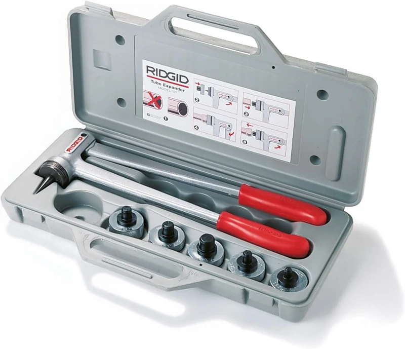 RIDGID 10411 Model S Tube Expander Set 12, 15, 18, 22 mm Heads