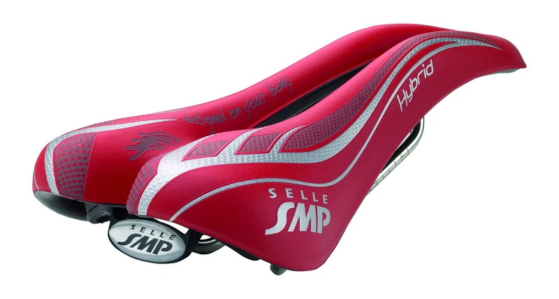 Selle Smp Hybrid Saddle - Red, Medium