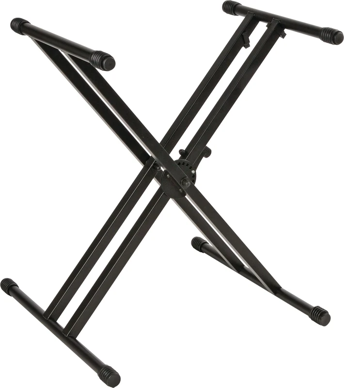 Quik Lok QL/746 Double Braced Double Tier Keyboard Stand - Black