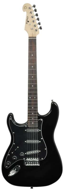 Chord | CAL63 Electric Guitar | Left Handed | Black, Dimensions: 330 x 995 x 60mm