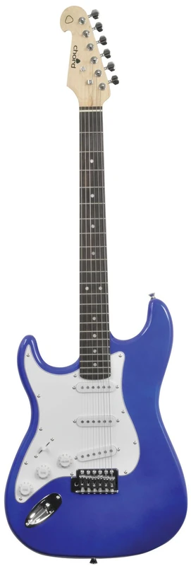 Chord | CAL63 Electric Guitar | Left Handed | Metallic Blue, Dimensions: 330 x 995 x 60mm