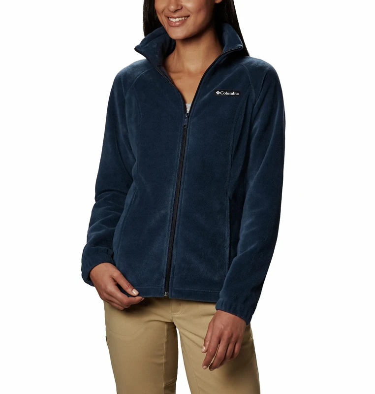Columbia Women's Benton Springs Full Zip Fleece Jacket, Navy, 2X