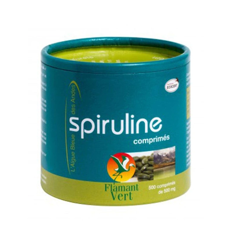 Flamant Vert Spirulina Andean Blue Algae 500 Tablets of 500 mg - Image 1