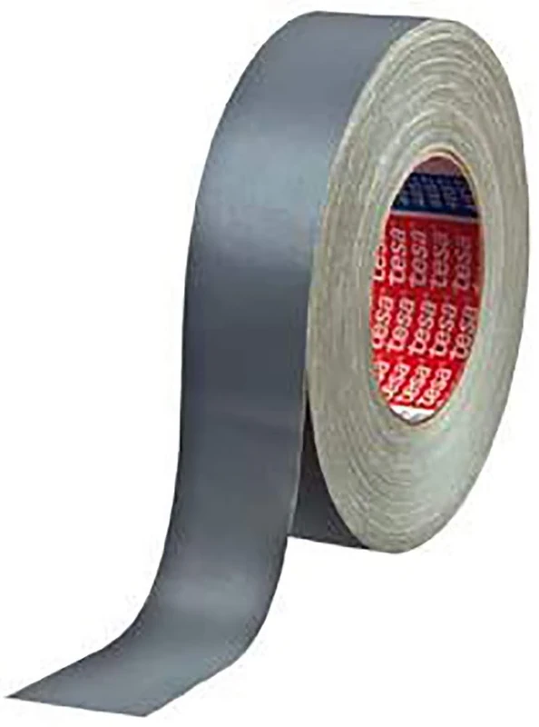 Tesa 04657-00115-00 Acrylic Paste Coated Cloth Tape, Grey, 50 m x 50 mm