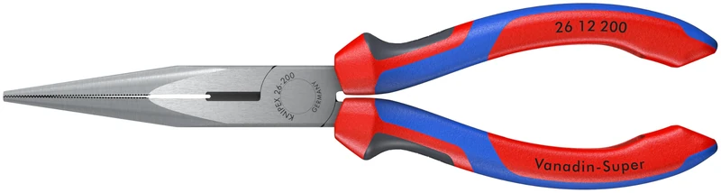 KNIPEX - 26 12 200 SBA Tools - Long Nose Pliers with Cutter, Multi-Component (2612200SBA)