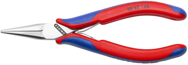 KNIPEX 5-3/4" Electronics Pliers w/Half-Round Jaw, Ergonomic Grip, 3562145