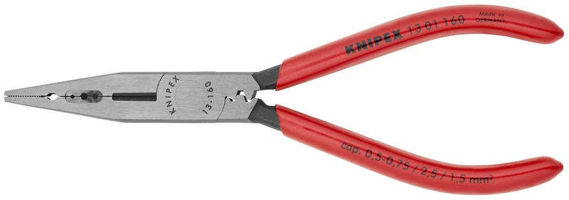 KNIPEX Tools - 4-in-1 Electricians' Pliers, Metric Wire (1301160)