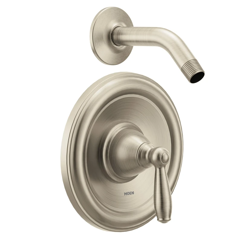 Moen T2152NHBN Brantford Posi-Temp Pressure Balancing Shower Trim Kit Without Showerhead Valve Required, Brushed Nickel, 5
