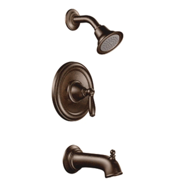 Moen T2153EPORB Brantford Posi-Temp Pressure Balancing Eco-Performance Tub and Shower Trim Kit Valve Required, Oil-Rubbed Bronze, 0.5