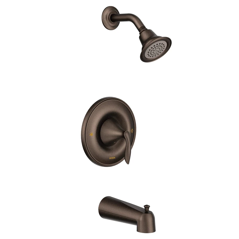 Moen T2133EPORB Eva Posi-Temp Tub and Shower Trim Kit Without Valve, Oil Rubbed Bronze