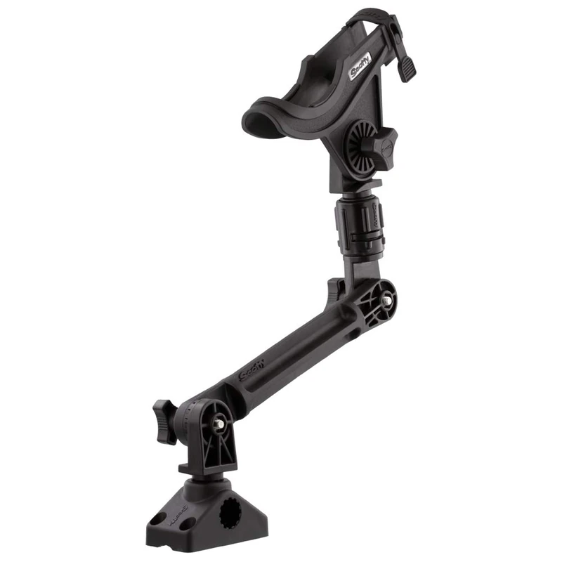 Scotty #388-BK Baitcaster Rod Holder w/ #429 and w/ #241L (Black)