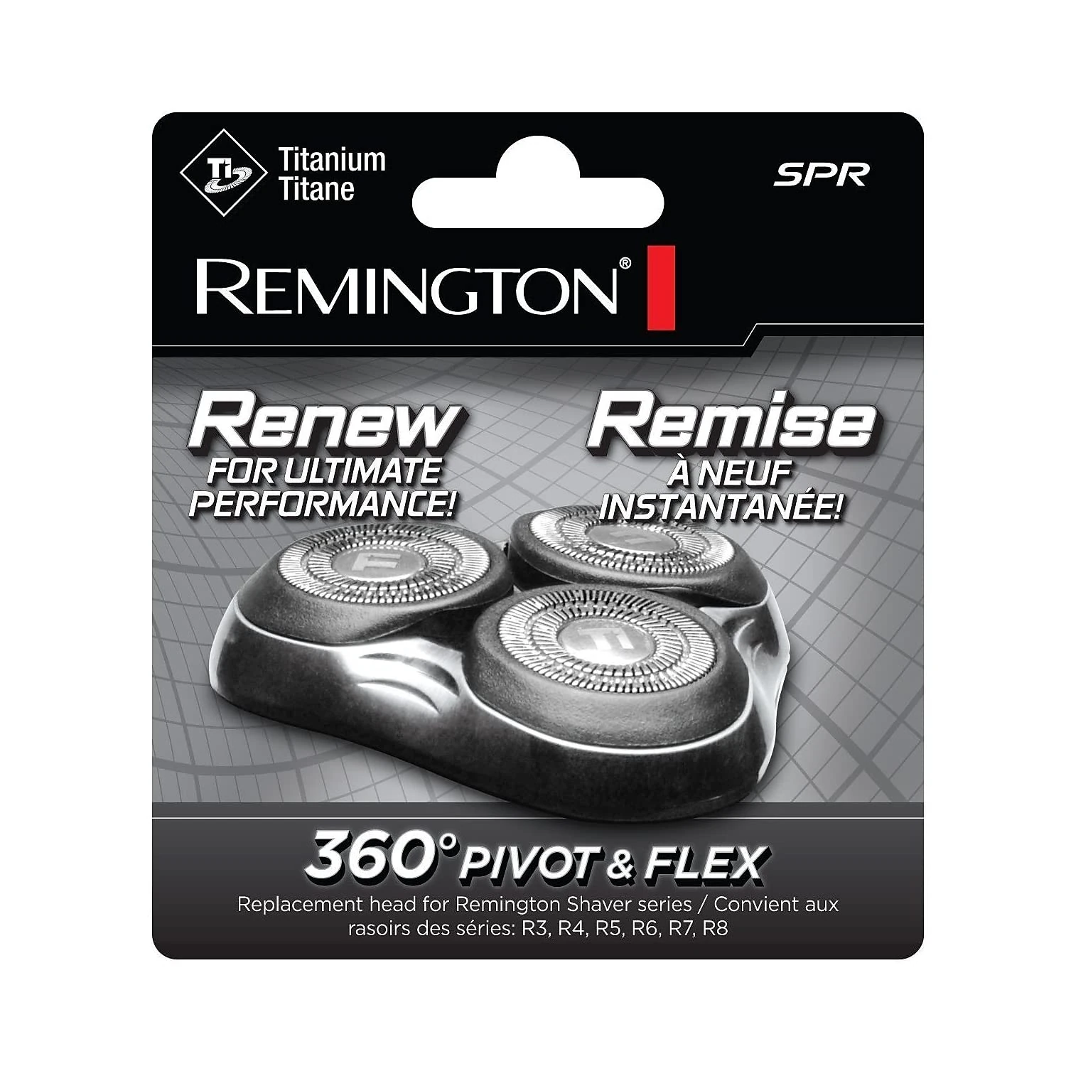 Remington SPRCDN Universal Rotary Replacement Shaver Head, Black