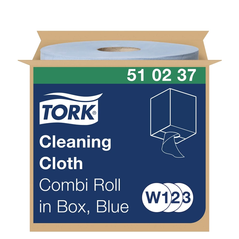 Tork Multi Purpose Cloth Combi Roll 152m Blue 510237