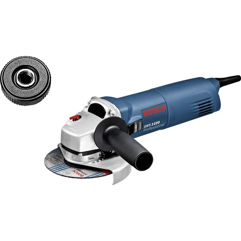Bosch Professional GWS 1100 Winkelschleifer mit SDS Click im Karton, 0601822400 - Image 1