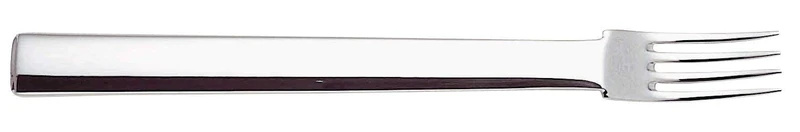 Alessi 18/10 Stainless Steel Mirror Polished Rundes Modell Dessert Forks, Set of 6, Silver