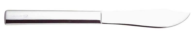 Alessi 18/10 Stainless Steel Mirror Polished Rundes Modell Fish Knives, Set of 6, Silver