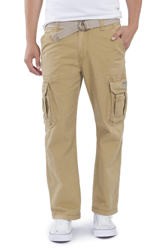 Unionbay Men's Survivor Iv Relaxed Fit Cargo Pant Casual, Rye, 38W x 34L
