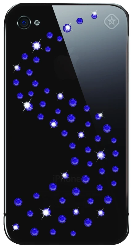 Bling my Thing Metallic Mirror Milky Way Cover for iPhone 4 - Purple Velvet - Image 1