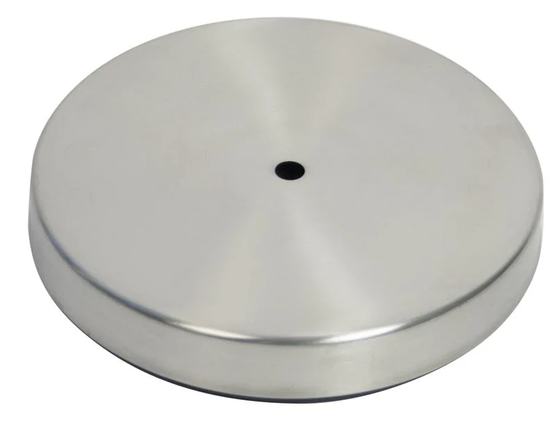 Securit 25 x 25 cm Stainless Steel Smoking Post Base