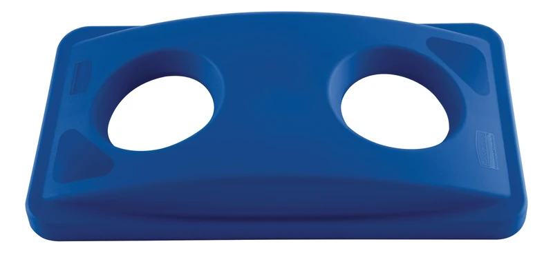 Rubbermaid Commercial Untouchable Recycle Bin Top - Blue FG269288BLUE