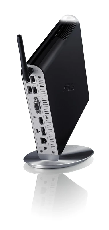 ASUS Eee Box 1501U Mini PC (Intel Atom Duo Core 330 1.6GHz, 2Gb, 250Gb, DVD, Keyboard, Mouse, Win 7 HP (Black)) - Image 1