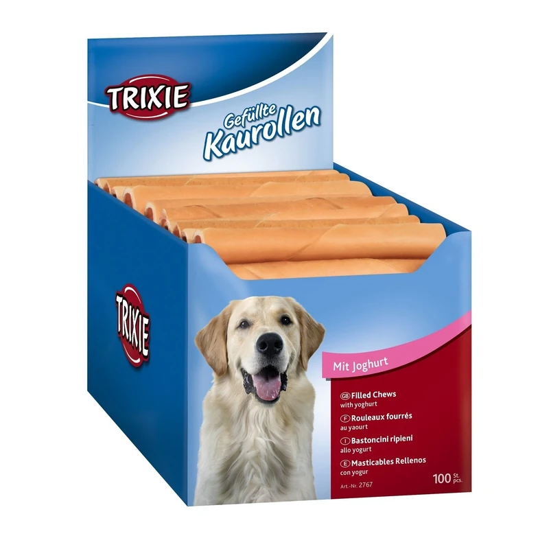 Trixie Chewing Rolls with Yoghurt Filling for Dog, 22 g, Pack of 100