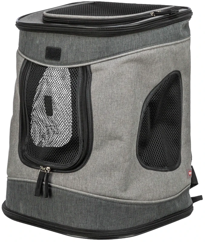 Trixie Rucksack Timon, 34 × 44 × 30 cm, schwarz/grau