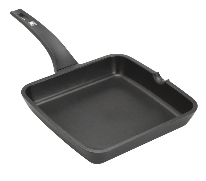 Braisogona Efficient Aluminium Square Grill Pan with Handle, 22 cm