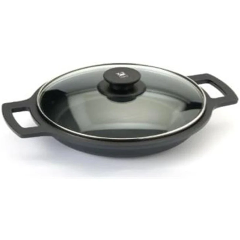 Braisogona Efficient Low Casserole with Lid, 32 cm, Cast Aluminium.All Cookers Including Induction.