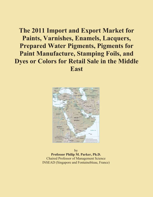The 2011 Import and Export Market for Paints, Varnishes, Enamels, Lacquers, Prepared Water Pigments, Pigments for Paint Manufacture, Stamping Foils, ... or Colors for Retail Sale in the Middle East