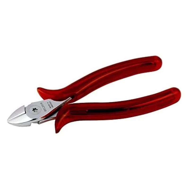 Bahco 2674 NB Chrome Plated Side Cutting Pliers, Red/Silver, 140 mm