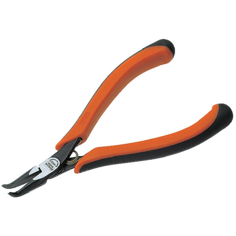 Bahco 4833 Snipe Nose Pliers with Tip Bent at 60 Degree, Black, 131.5 mm