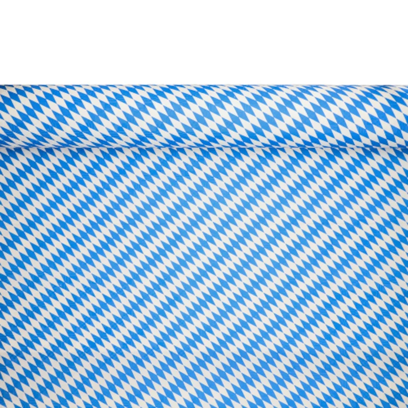 Papstar 12544 Paper Table Cloth with Damask Print 50 x 100 cm Bavarian Blue