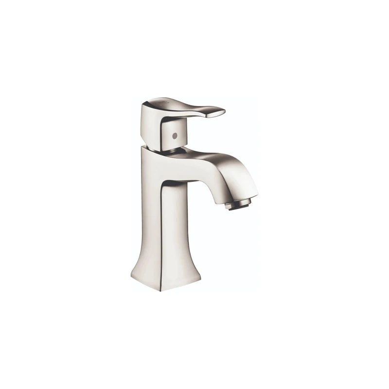 Hansgrohe 31075831 Metris C 1-Hole Bathroom Faucet with Lever Handle, Polished Nickel, 1.5 Gallon PER Minute