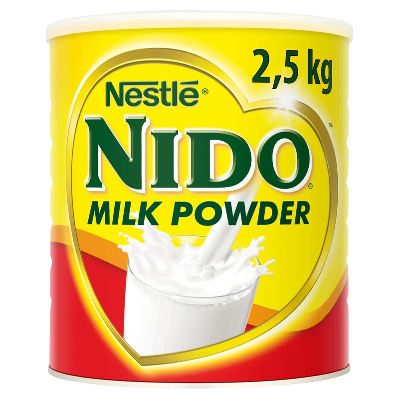 Nido Instant Full Cream Milk Powder, Substitute for Fresh Milk, for Tea & Coffee 2.5kg Tin