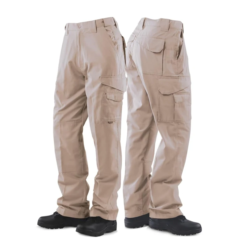 Tru-Spec 24-7 Original Tactical Pants for Men - Durable, Water-Resistant Cargo Work Pants with Concealed Carry and Knee Pad Openings, Cayote - 28W x 34L