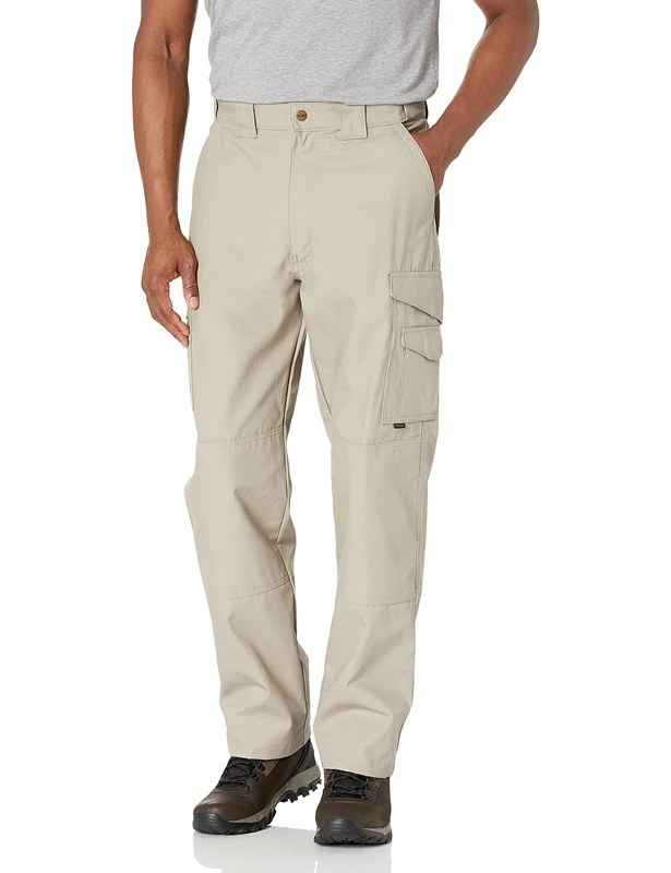 Tru-Spec Men's 24-7 Series Original Tactical Pant - Reliable Pants for Men - Ideal for Hiking, Camping, EMT, and Tactical Use - 65% Polyester, 35% Cotton - Khaki - 28W x 32L - Image 1