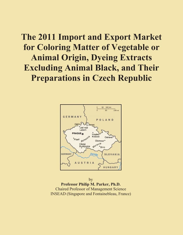 The 2011 Import and Export Market for Coloring Matter of Vegetable or Animal Origin, Dyeing Extracts Excluding Animal Black, and Their Preparations in Czech Republic