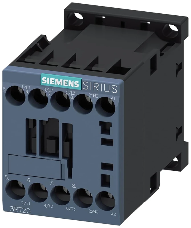 Siemens 3RT2017-1AP02 CONTACTOR, AC-3, 5.5KW/400V, 1NC, AC 230V, 50/60 HZ, 3-POLE, SZ S00 SCREW TERMINAL, White