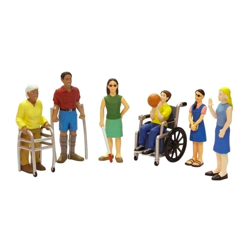 Miniland Educational 27389 12.5 cm Disabled People Figure Dolls