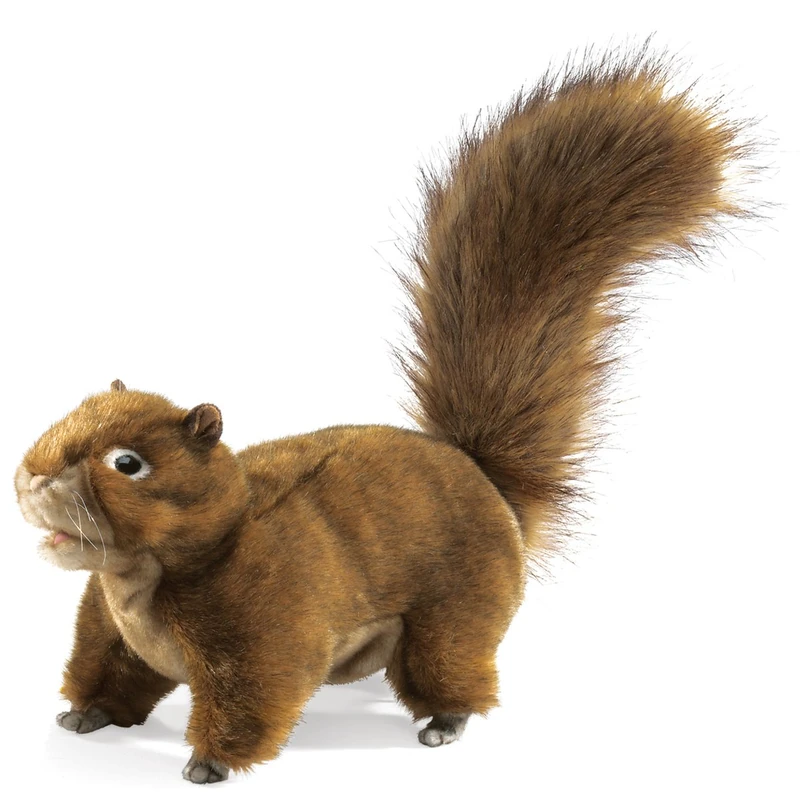 Folkmanis Red Squirrel Hand Puppet - Realistic Animal Toy