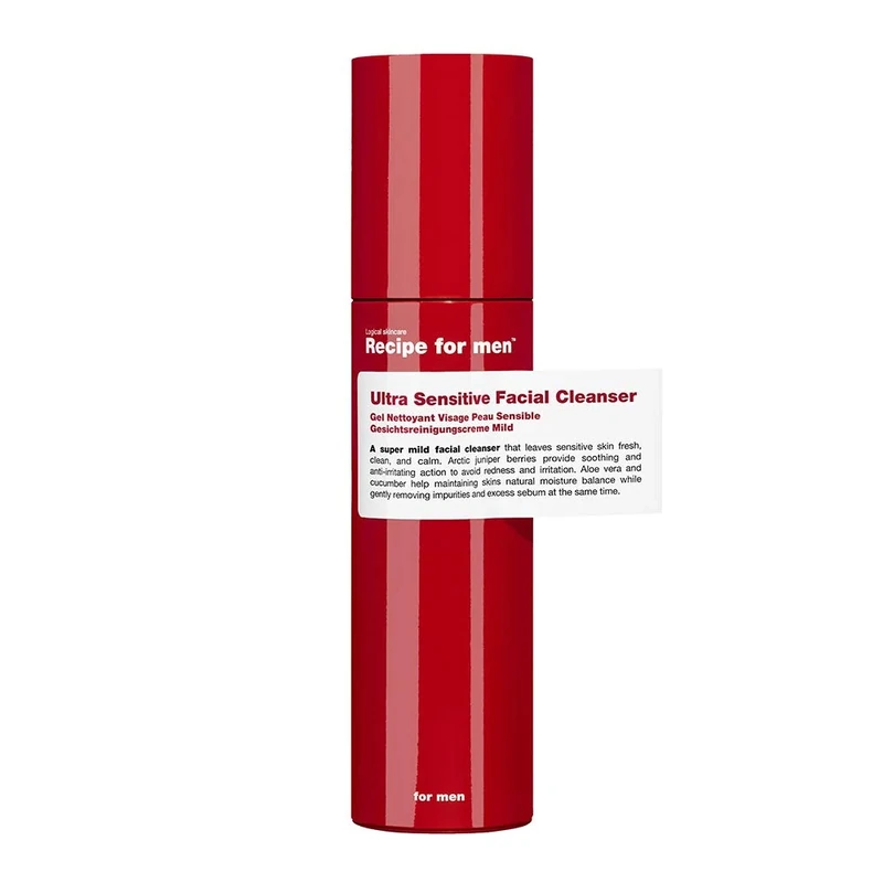 Recipe for Men Ultra Sensitive Facial Cleanser - Niacinamide, 100ml