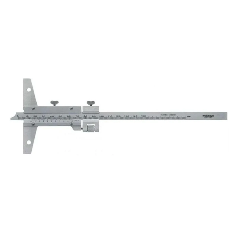 Mitutoyo 527-101 Vernier Depth Gauge Fine Adjustment