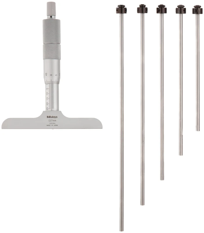 Mitutoyo 129-111 Interchangeable Rod Depth Micrometre 0 mm-100 mm