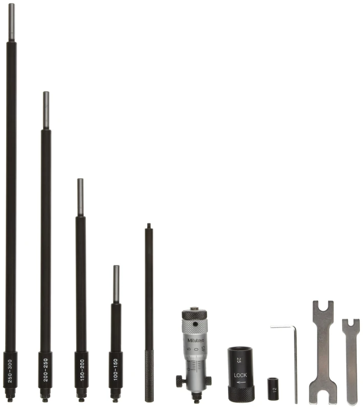 Mitutoyo 141-206 Inside Micrometer, Interchangeable Rods