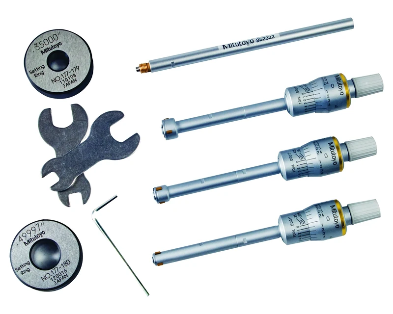 Mitutoyo 368-916 Hottest Three Point/Two-Point Internal Micrometre, 0.275"-0.5"