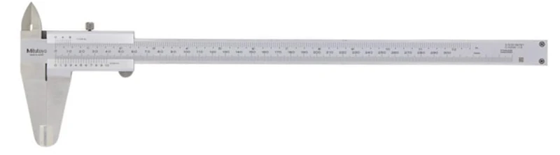Mitutoyo Precision Vernier Caliper with Locking Screw DIN 862, 0-200 mm 1 Item 530 114